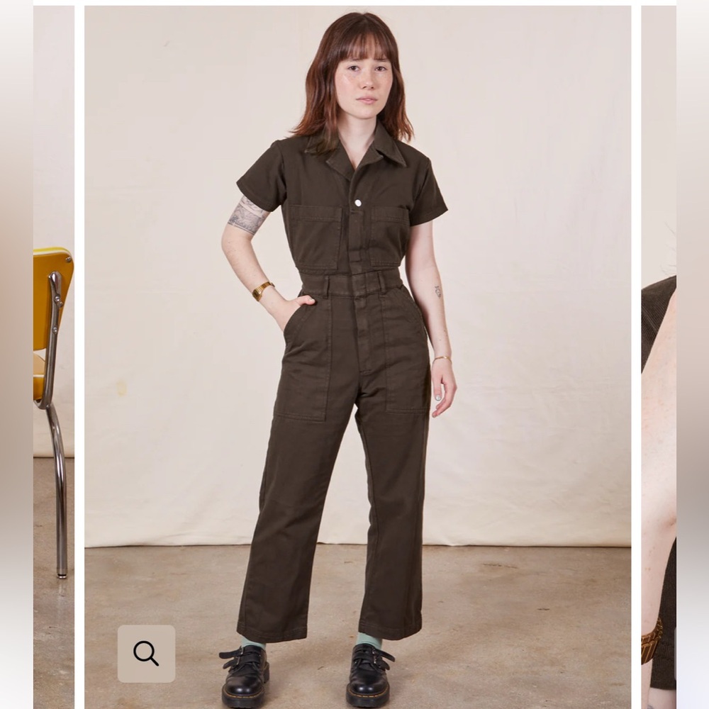 Big Bud Press expresso brown short-sleeve jumpsuit